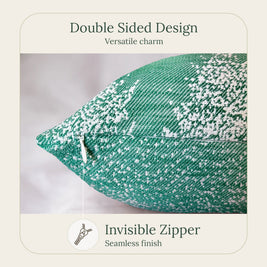 Moss & Snow Throw Pillow Cover