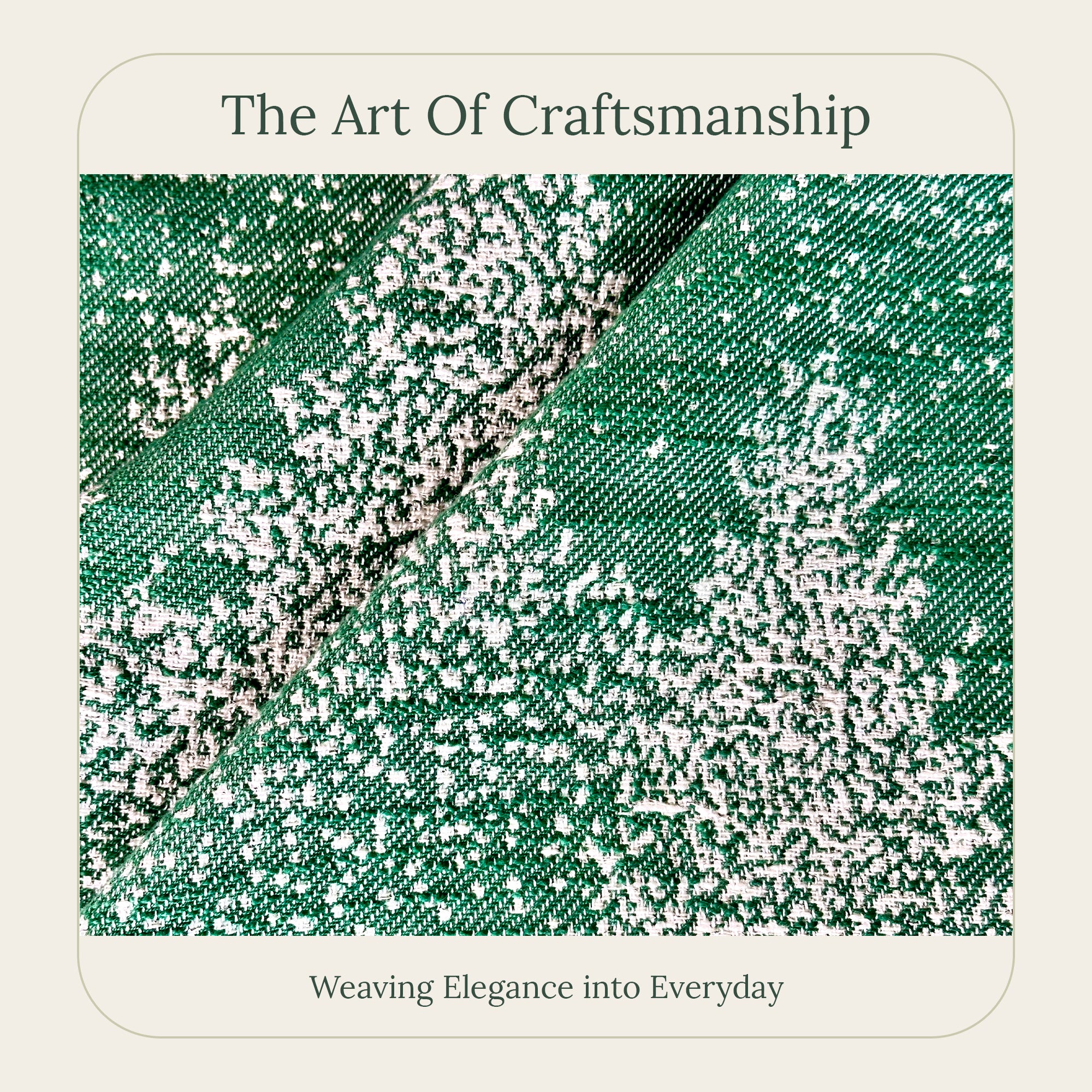 Moss & Snow Throw Pillow Cover