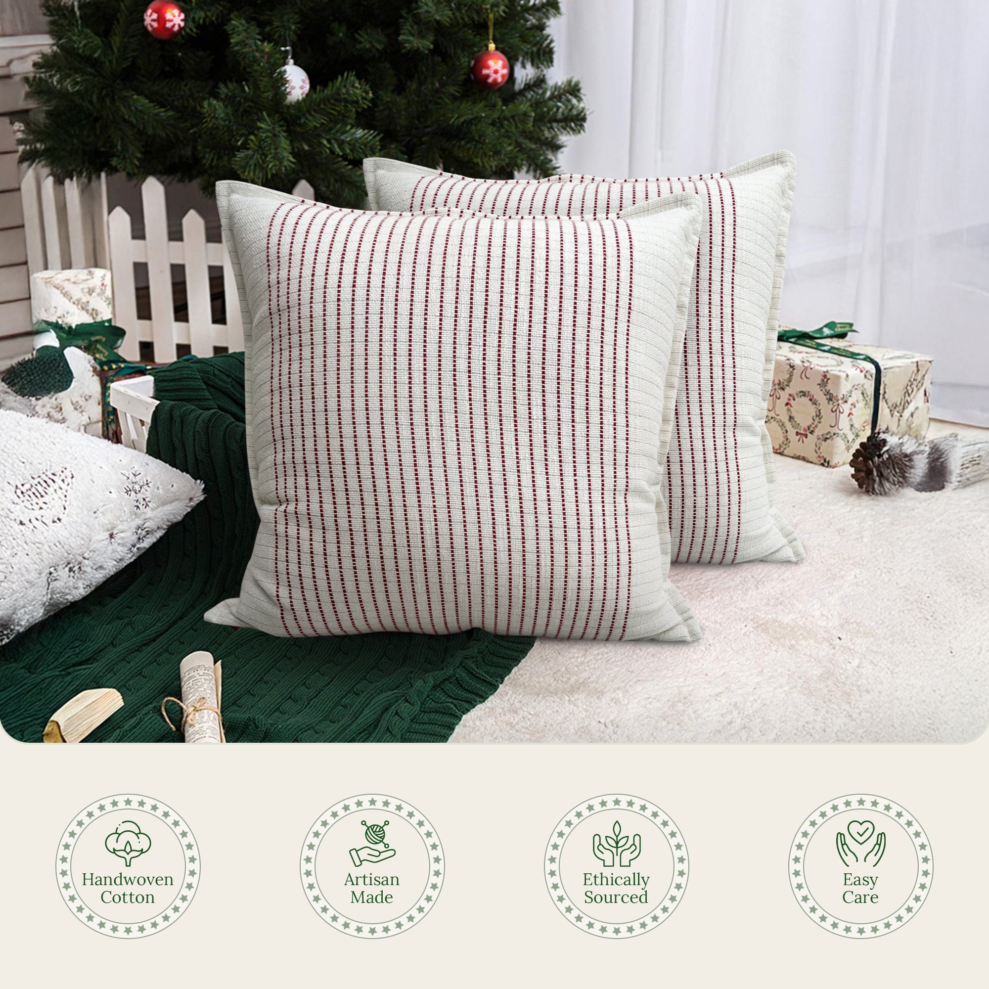 Fireside Throw Pillow Cover