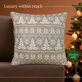 Olive Fern Throw Pillow Cover