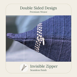 Indigo Snug Throw Pillow Cover