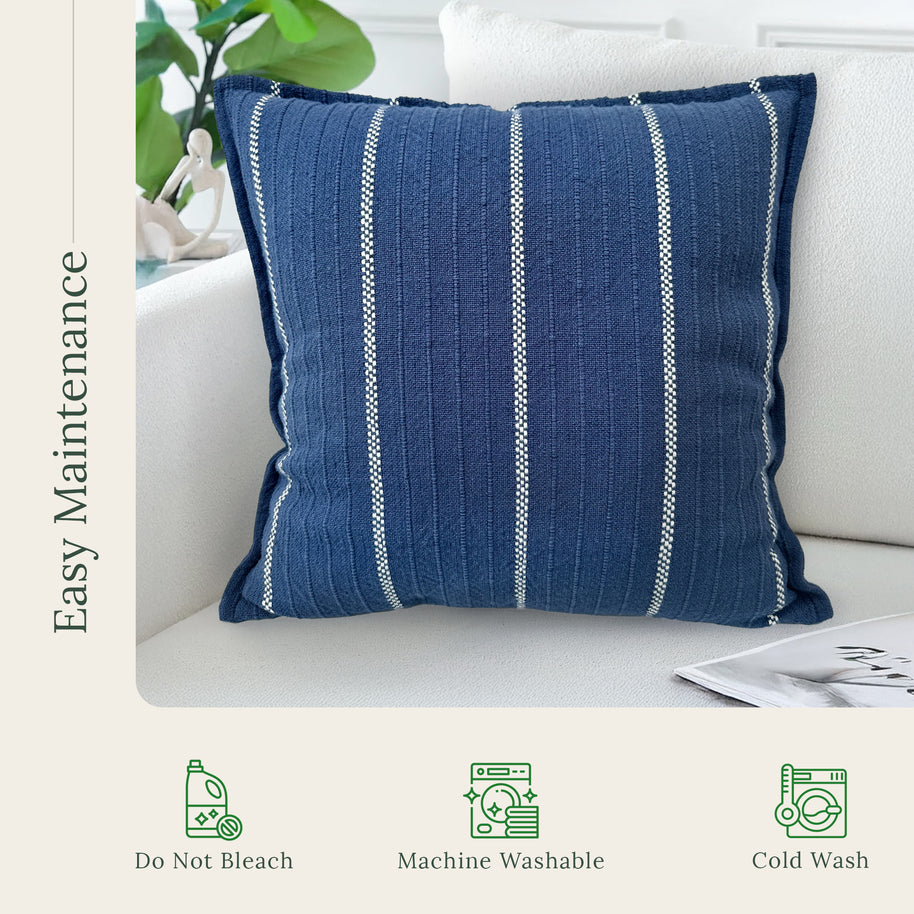 Indigo Snug Throw Pillow Cover