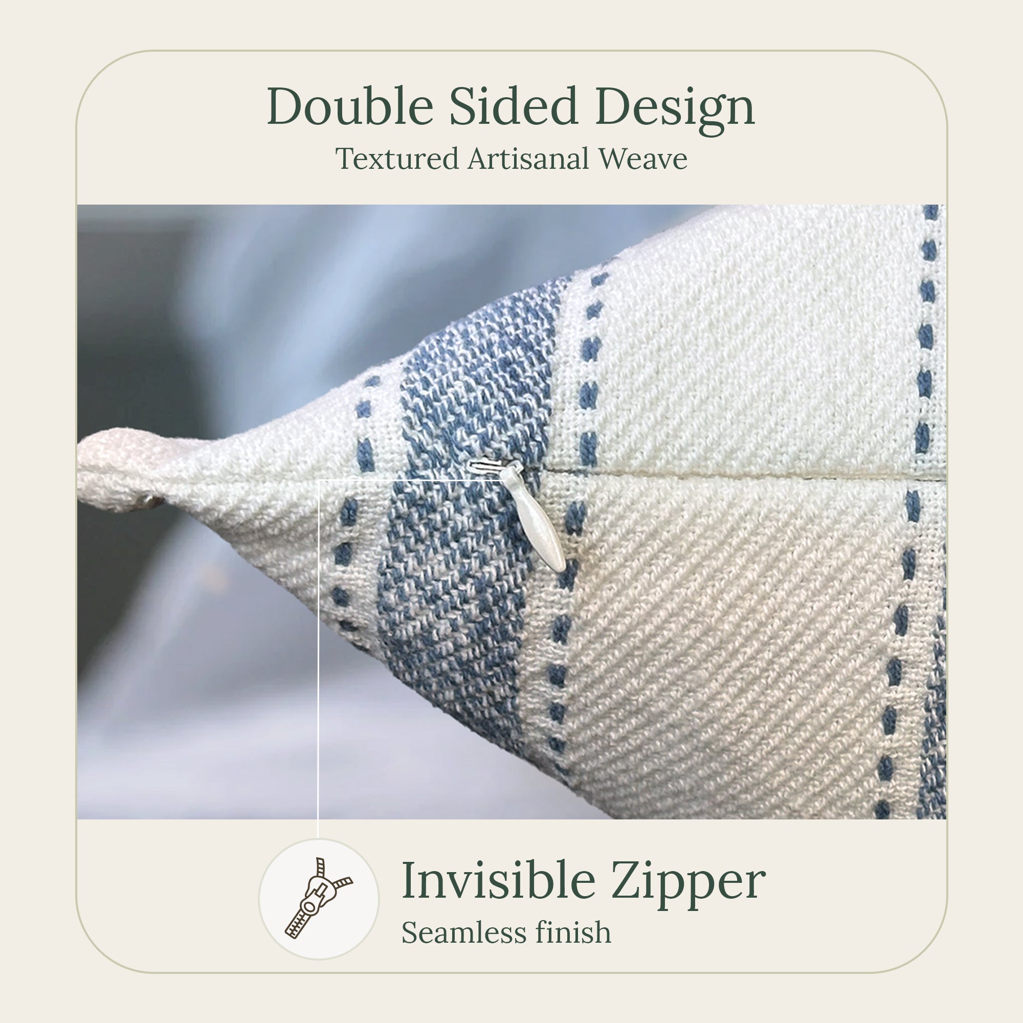 Scandi Nest Throw Pillow Cover