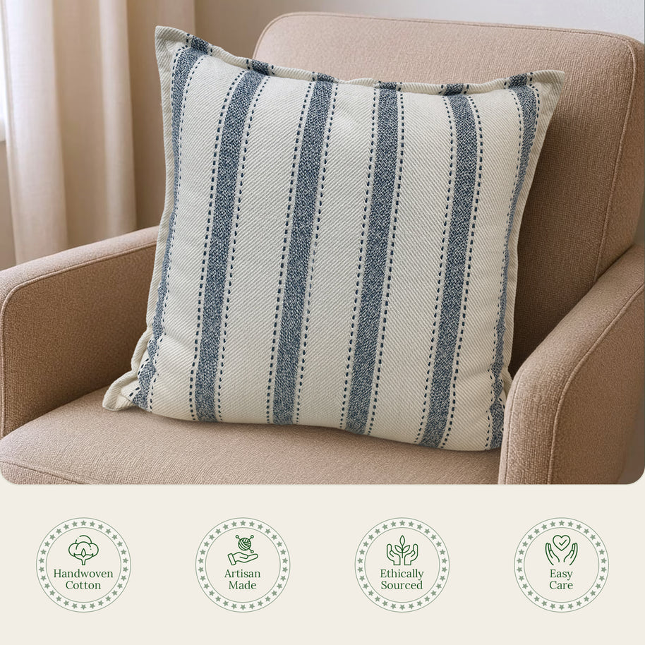 Scandi Nest Throw Pillow Cover