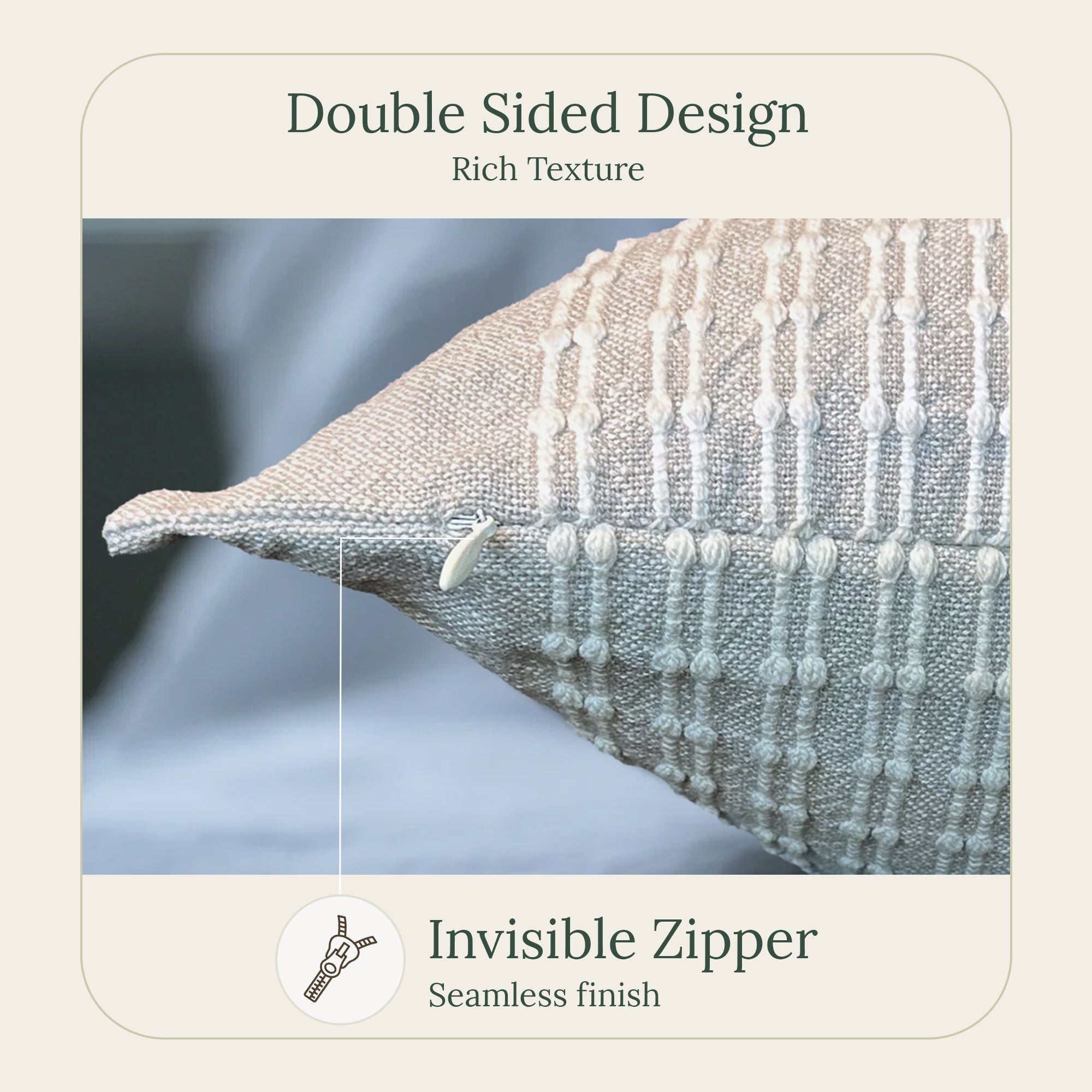 Serene Throw Pillow Cover