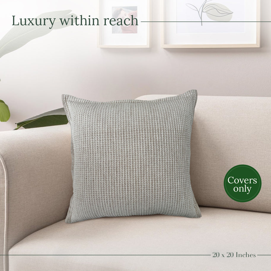 Oat Haven Throw Pillow Cover