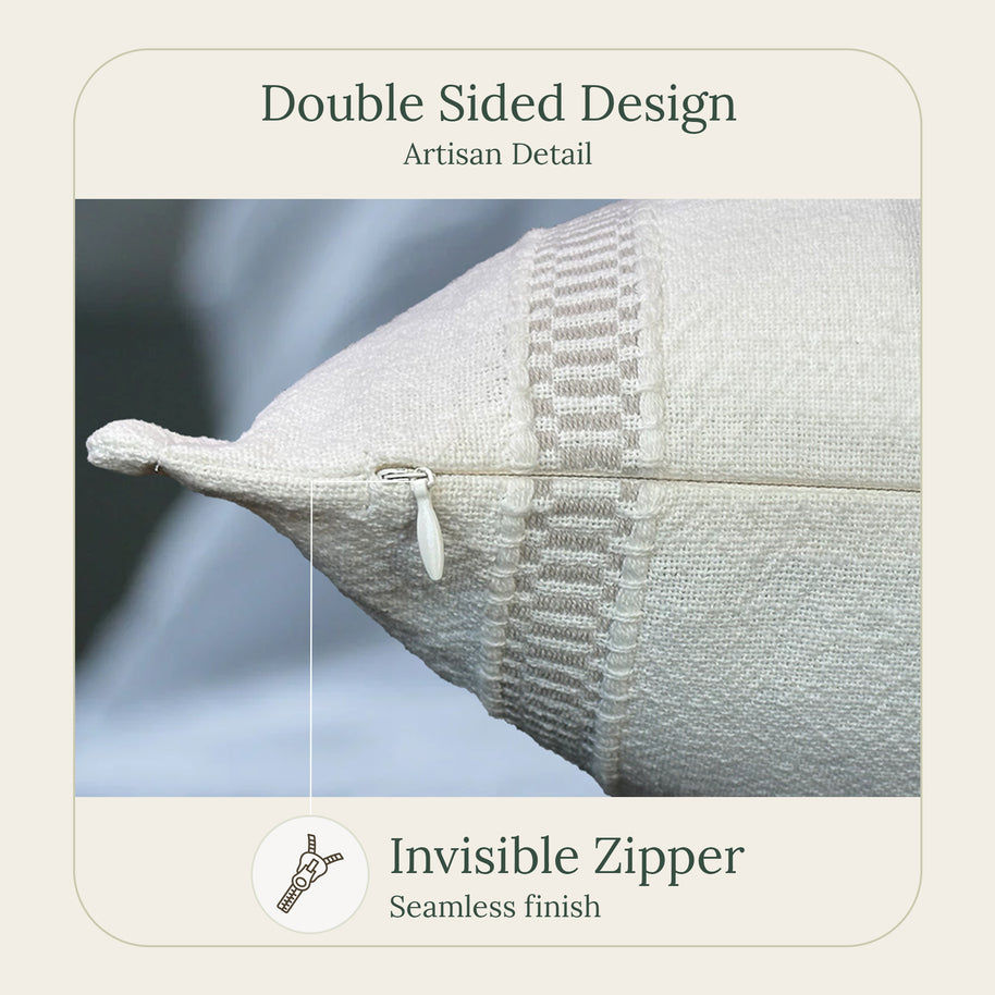 Grey Hearth Throw Pillow Cover