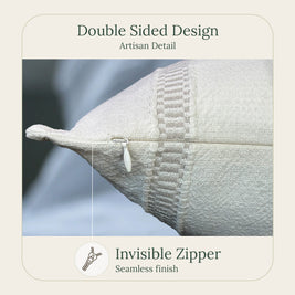 Grey Hearth Throw Pillow Cover