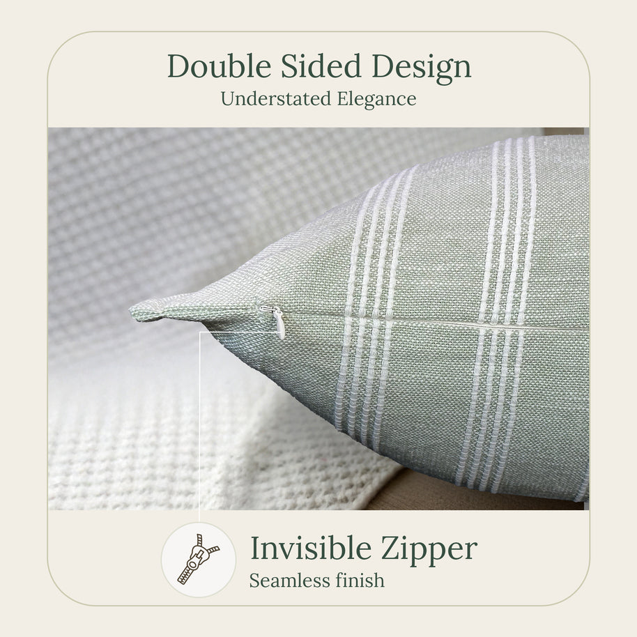 Sage Bliss Throw Pillow Cover