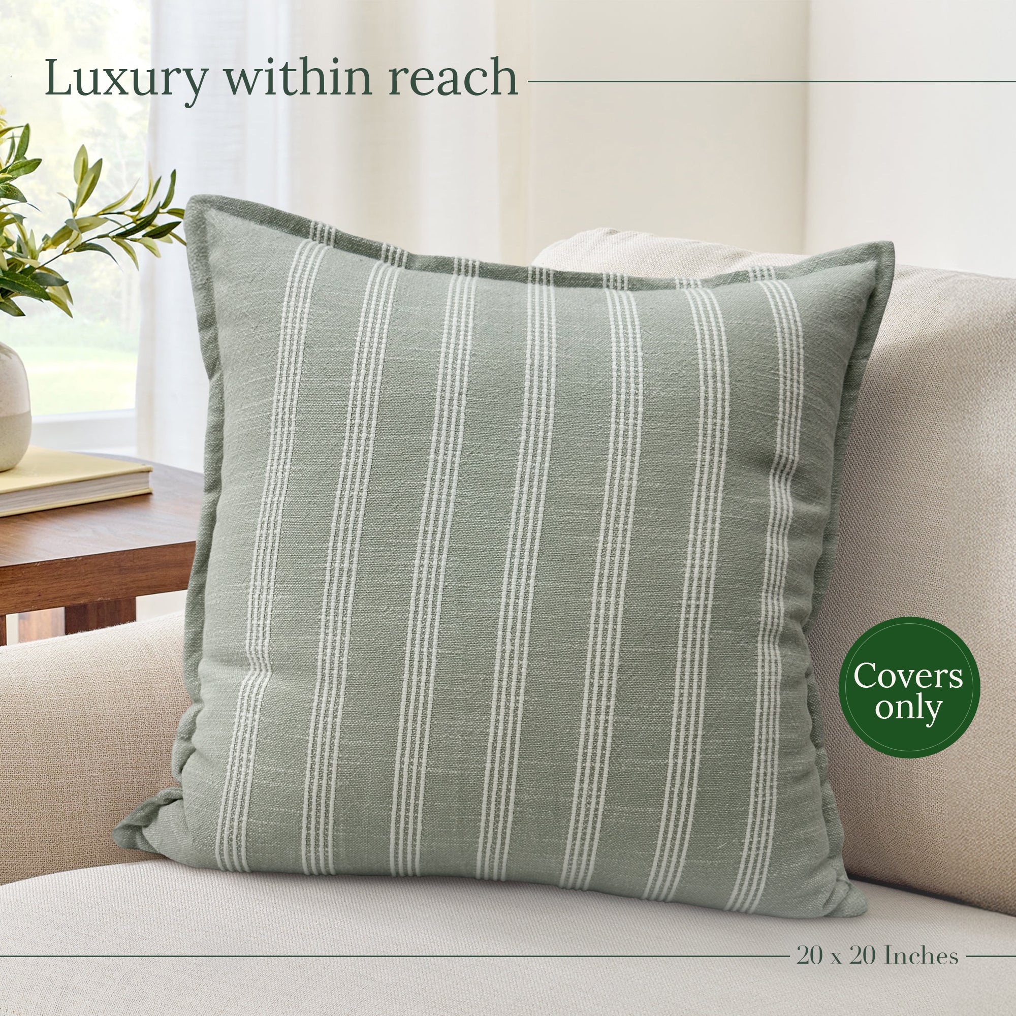Sage Bliss Throw Pillow Cover