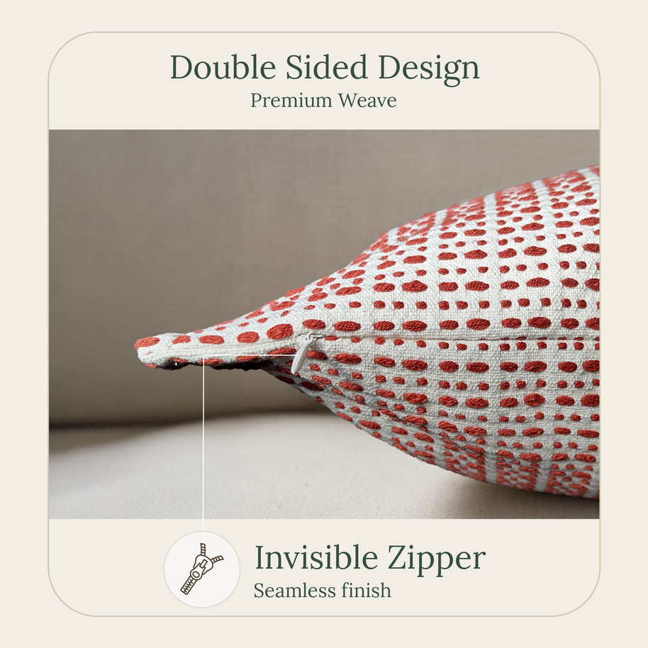 Rust Glow Throw Pillow Cover