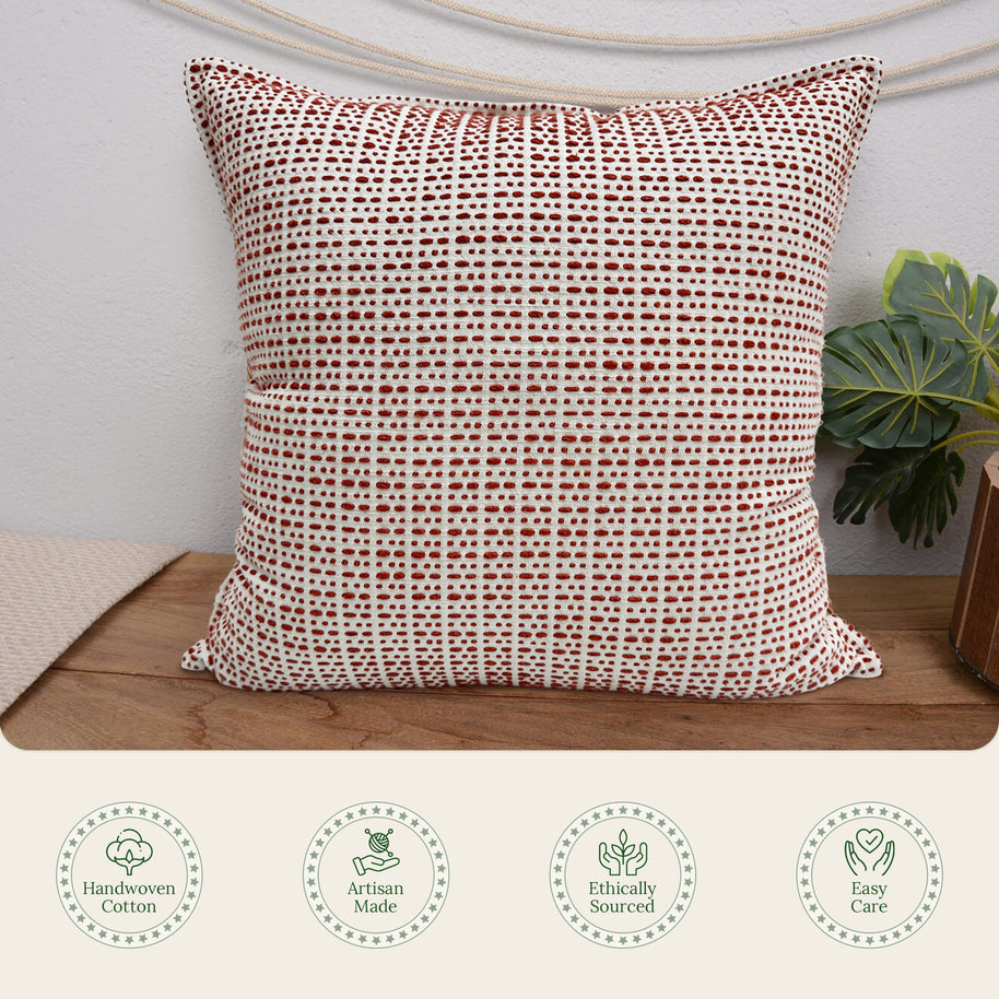 Rust Glow Throw Pillow Cover