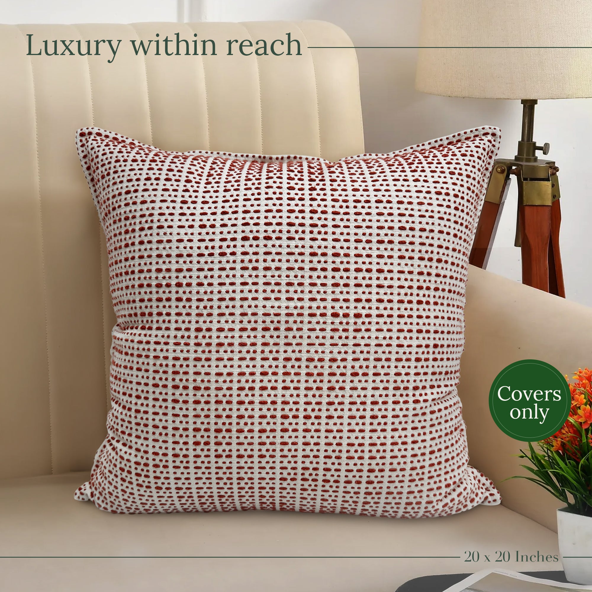 Rust Glow Throw Pillow Cover