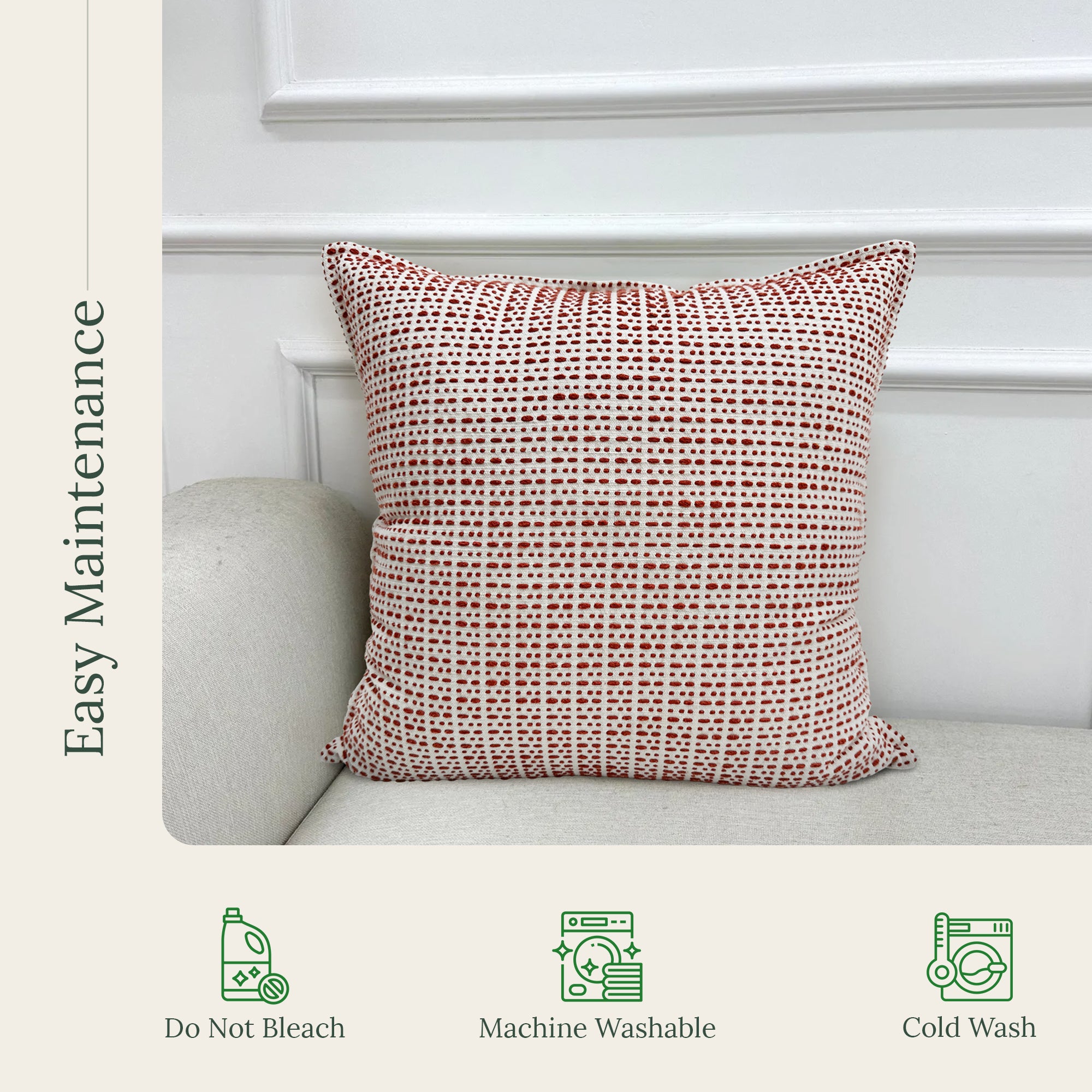 Rust Glow Throw Pillow Cover