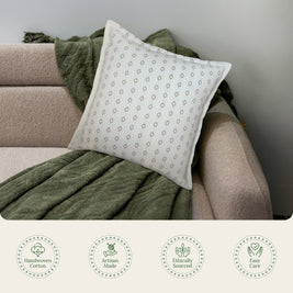 Serenity Cotton Pillow Cover