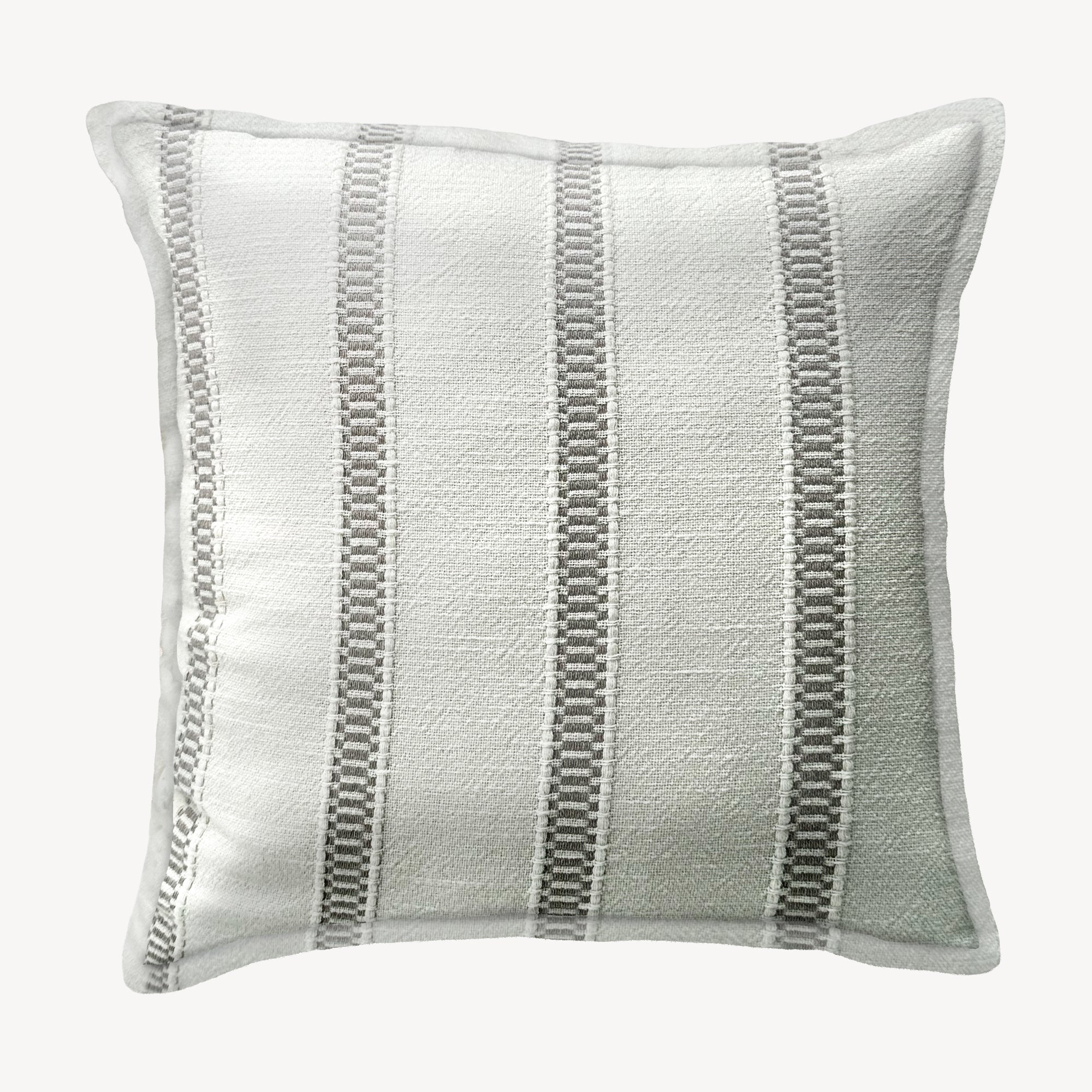 Grey Hearth Throw Pillow Cover