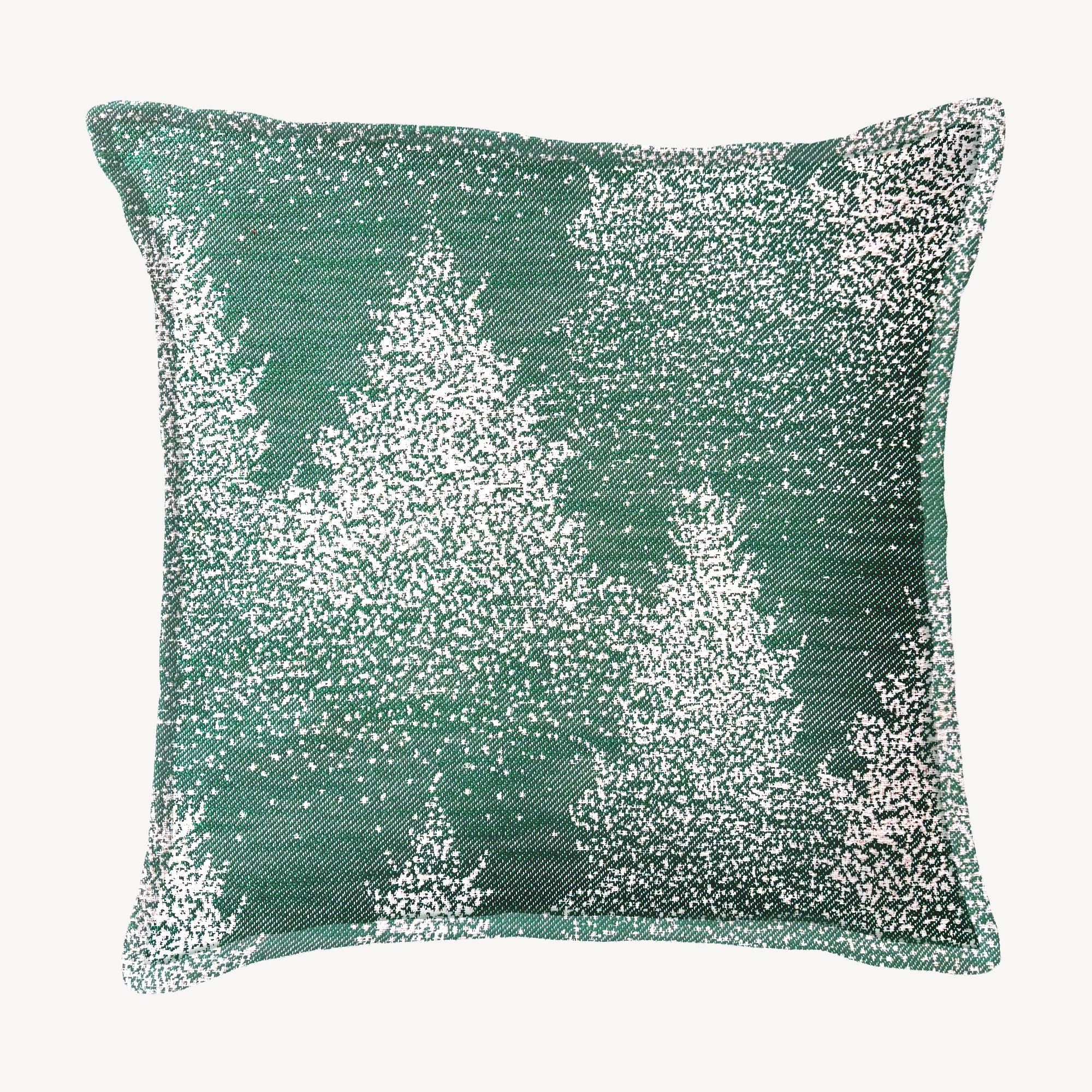Moss & Snow Throw Pillow Cover