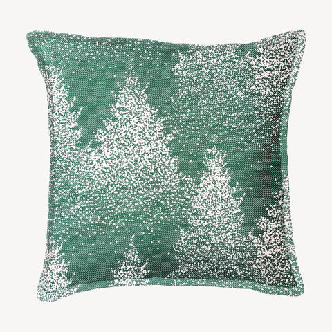 Moss & Snow Throw Pillow Cover