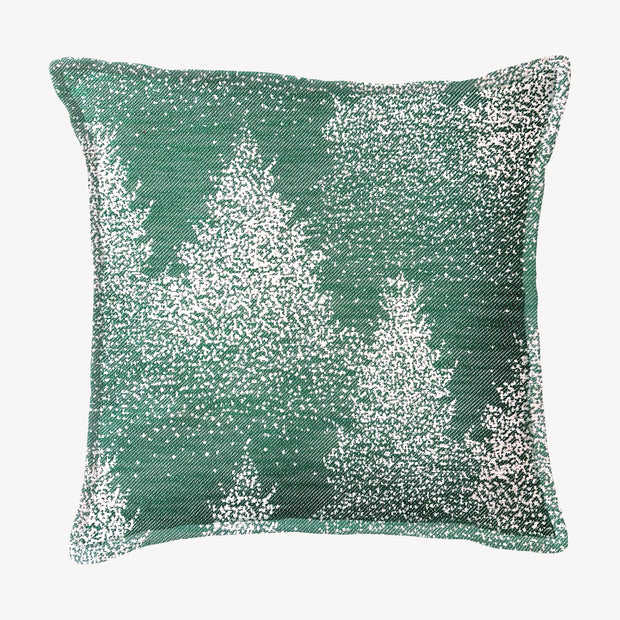 Moss & Snow Throw Pillow Cover