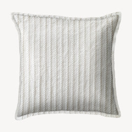 Ivory Pleat Throw Pillow Cover