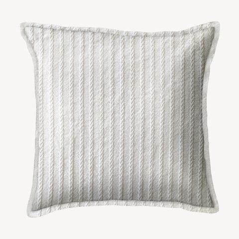 Ivory Pleat Throw Pillow Cover
