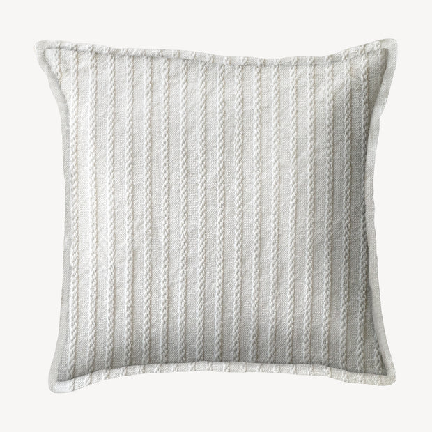 Ivory Pleat Throw Pillow Cover