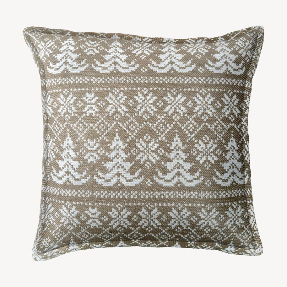 Olive Fern Throw Pillow Cover