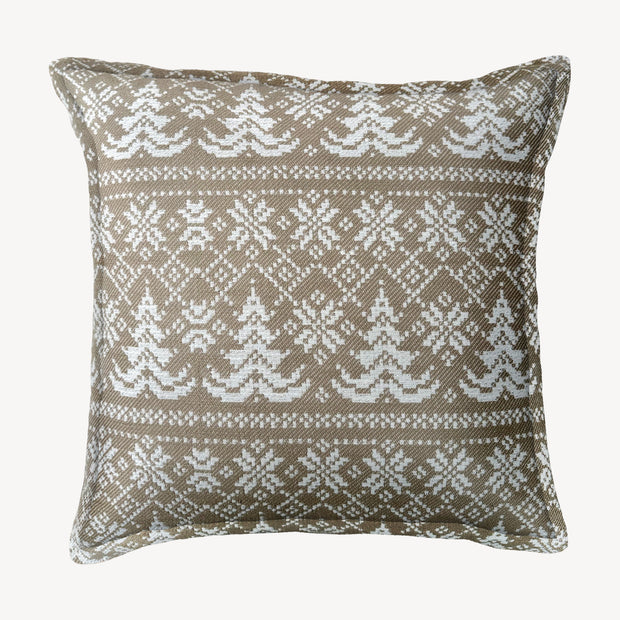 Olive Fern Throw Pillow Cover