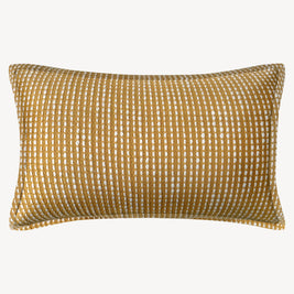Golden Glow Lumbar Pillow Cover